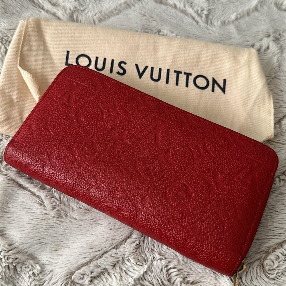 Red Louis Vuitton Wallet